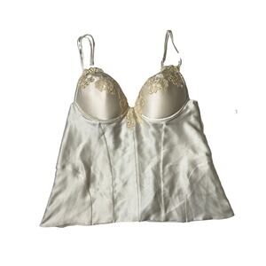 1-64 LA PERLA NWT Women's Babydoll Cami Beige Silk 38C